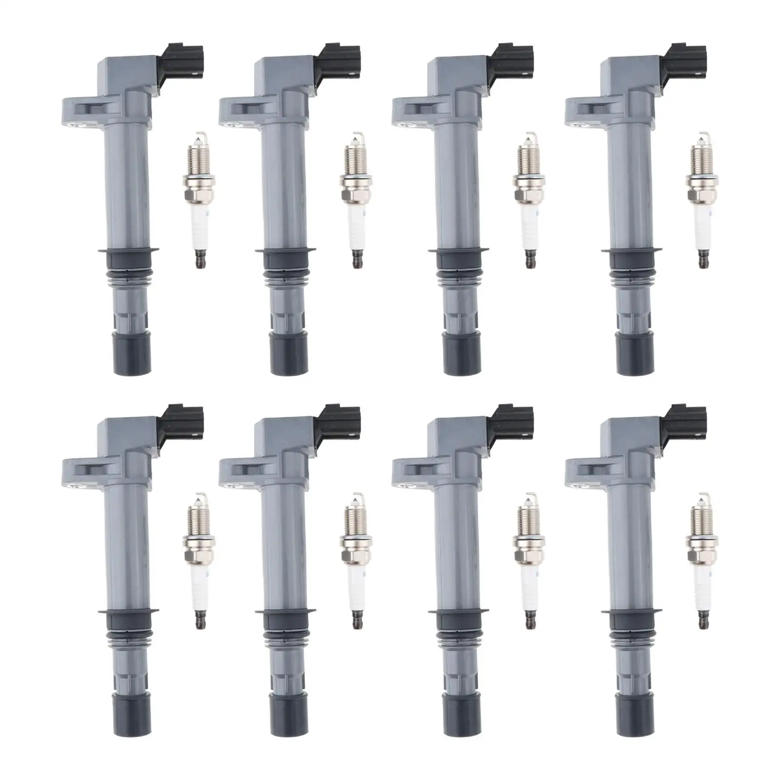 

8 Pieces Ignition Coils and Spark Plugs for Jeep 3.7L V6