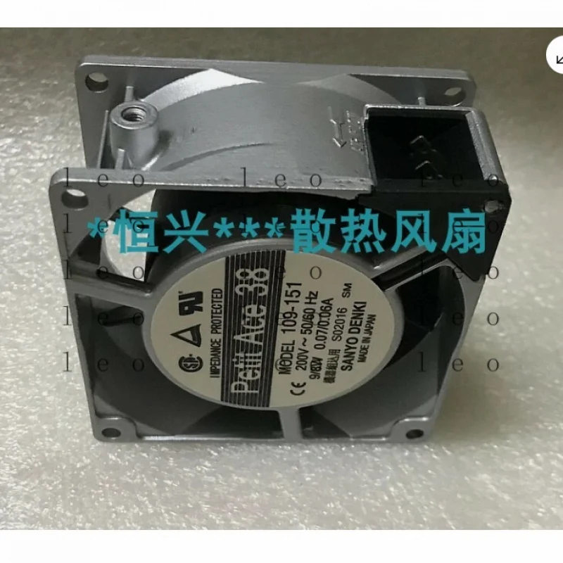 

Вентилятор переменного тока SANYO FAN 109-151 200В 80*80*38ММ с алюминиевой рамой, 1 шт.