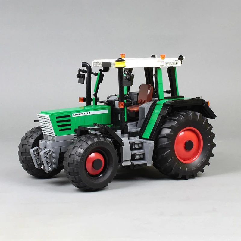

Конструктор MOC Fendt Favorite 514C: Сельскохозяйственный Трактор, Креативный Набор для Детей, Подарок на День Рождения, Технологичные Строительные Блоки