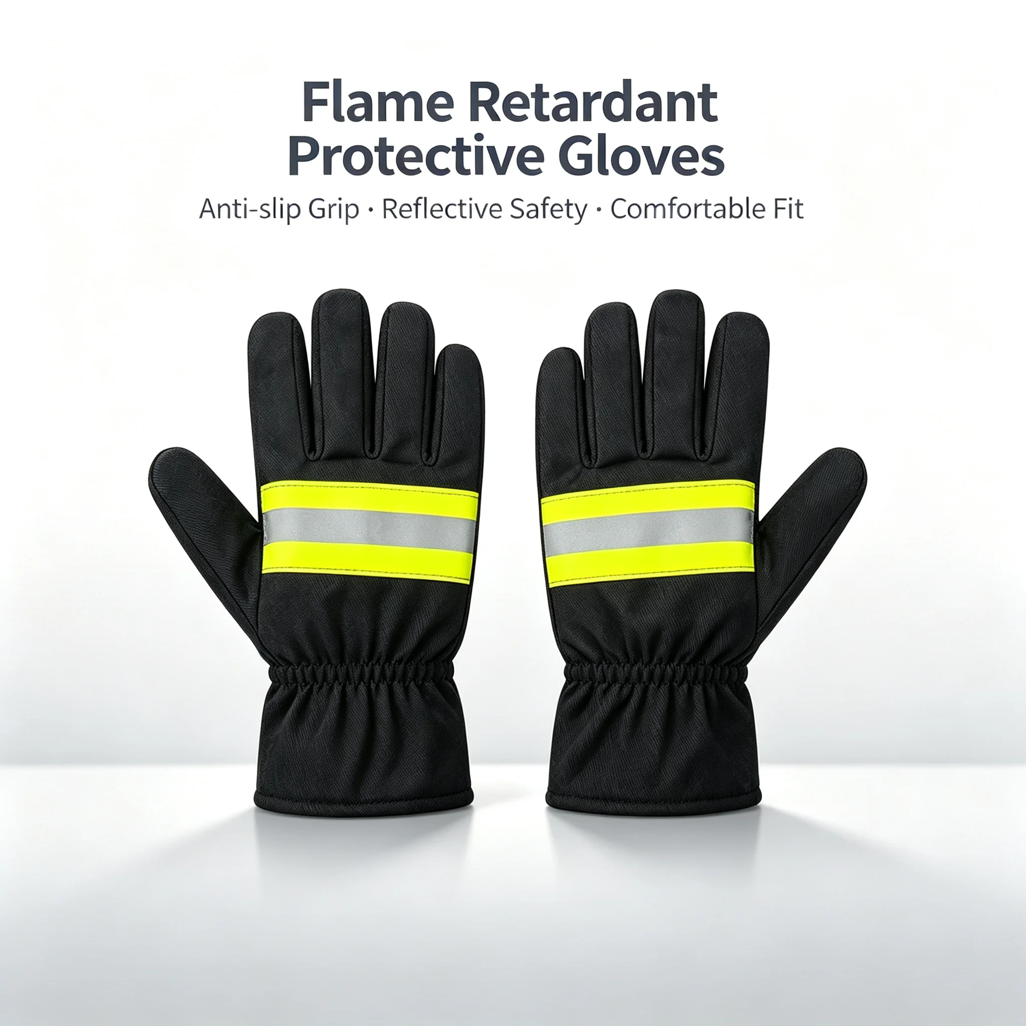 Fire Gloves Forest Fire Extinguishing Flame Retardant Emergency Rescue Reflective Strip High-Temperature Resistant Protective