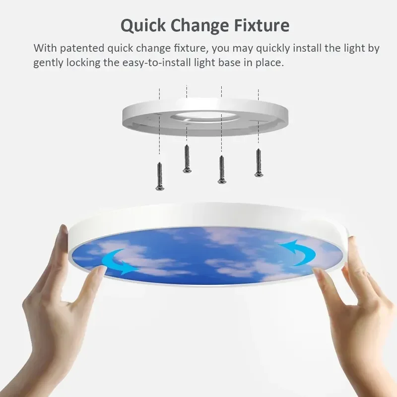 Nordic LED Ceiling Light Minimalist Slim 23/30/40 Blue Sky Lamp For Bedroom Living Room Cloakroom Entrance Indoor Illuminations