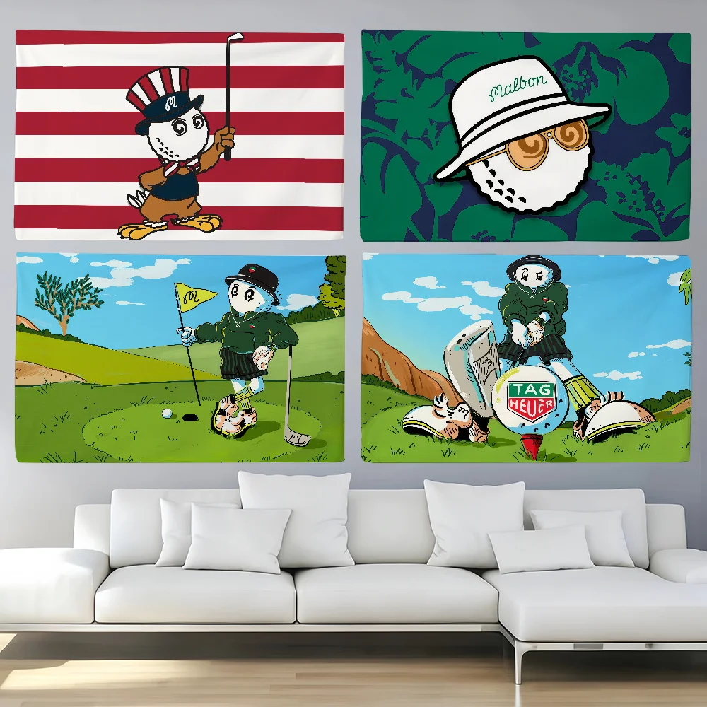 Cool N-Malbon G-Golf  flag For Decoration Outdoor Picnic  Hanging Home Camping Party Banner