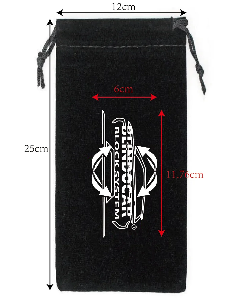 

500 Pieces 12x25cm Black Velvet Bags Drawstring Gift Pouches Screen Printed With White Logo Customized Logo and Size