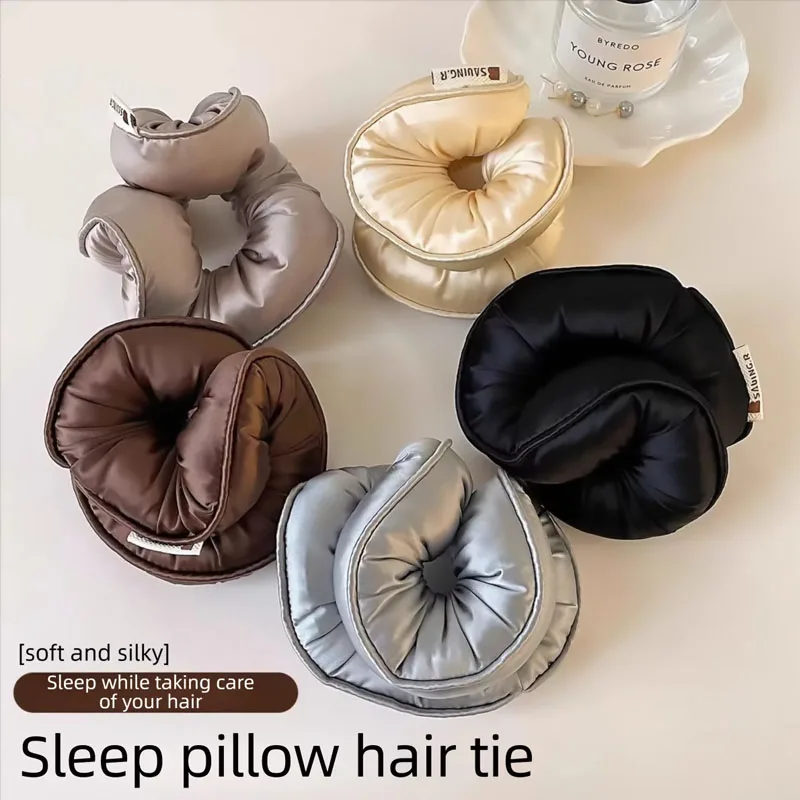 New Sponge Sleep Elastic Ponytail Holder Hair Scrunchies Hair Sponge for Girls Hair Bun Roller Foam Sponge BFGJ01
