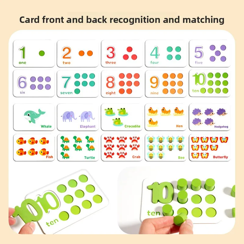 Digital Cognitive Matching Board, Children's Early Education Puzzle Toys, Kindergarten Mathematics Enlightenment Teaching Aids