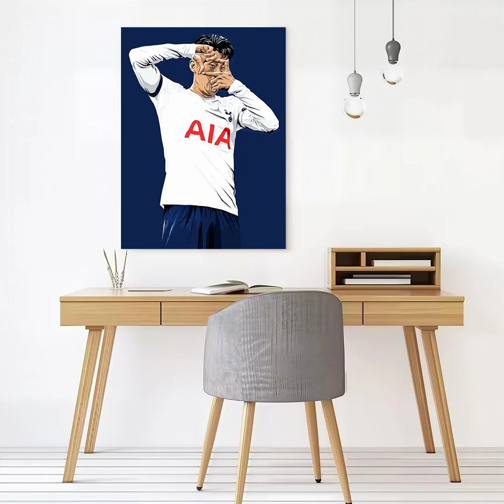 Son Heung-min Printed Canvas Poster Custom Pictures Wall Art Canvas Painting for Bedroom Decoration Living Room Wand Deko Home