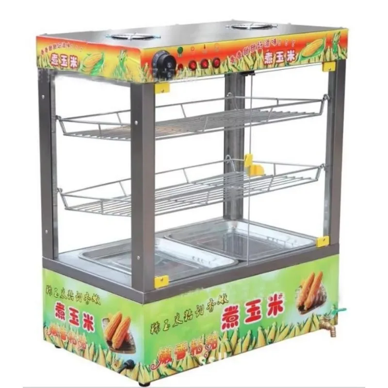 Display box egg boiling pot sweet fresh corn machine for sale