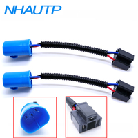 NHAUTP 2Pcs HB5 9007 Male to H4 Female Adapter Wire Harness Replacement For Hummer H2 Headlight Base Connector
