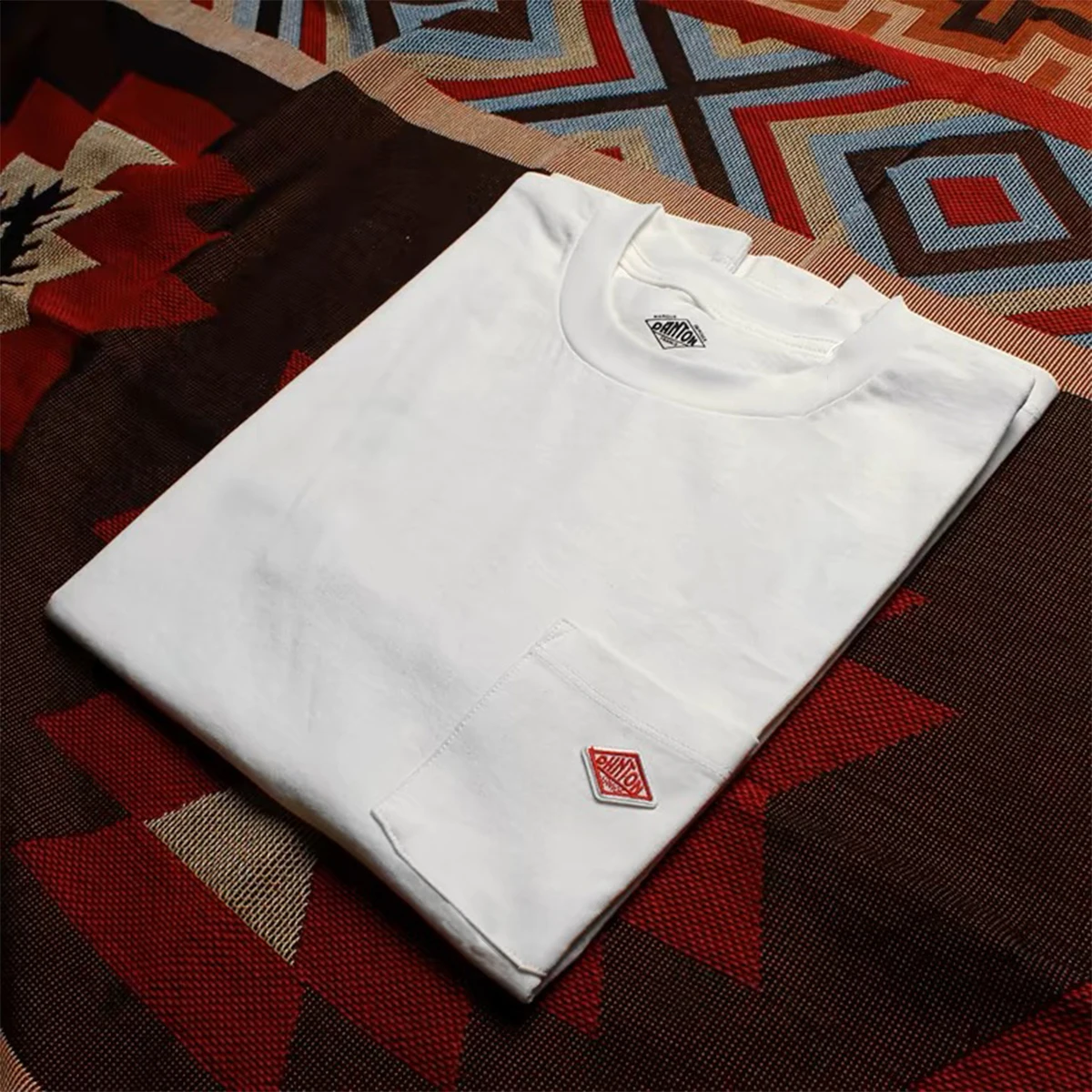 Hot Sales Japan Style Summer Men Women Pure Cotton Embroidery T-Shirt Short Sleeve Tees Simple Solid Pocket Fashion Casual Tops