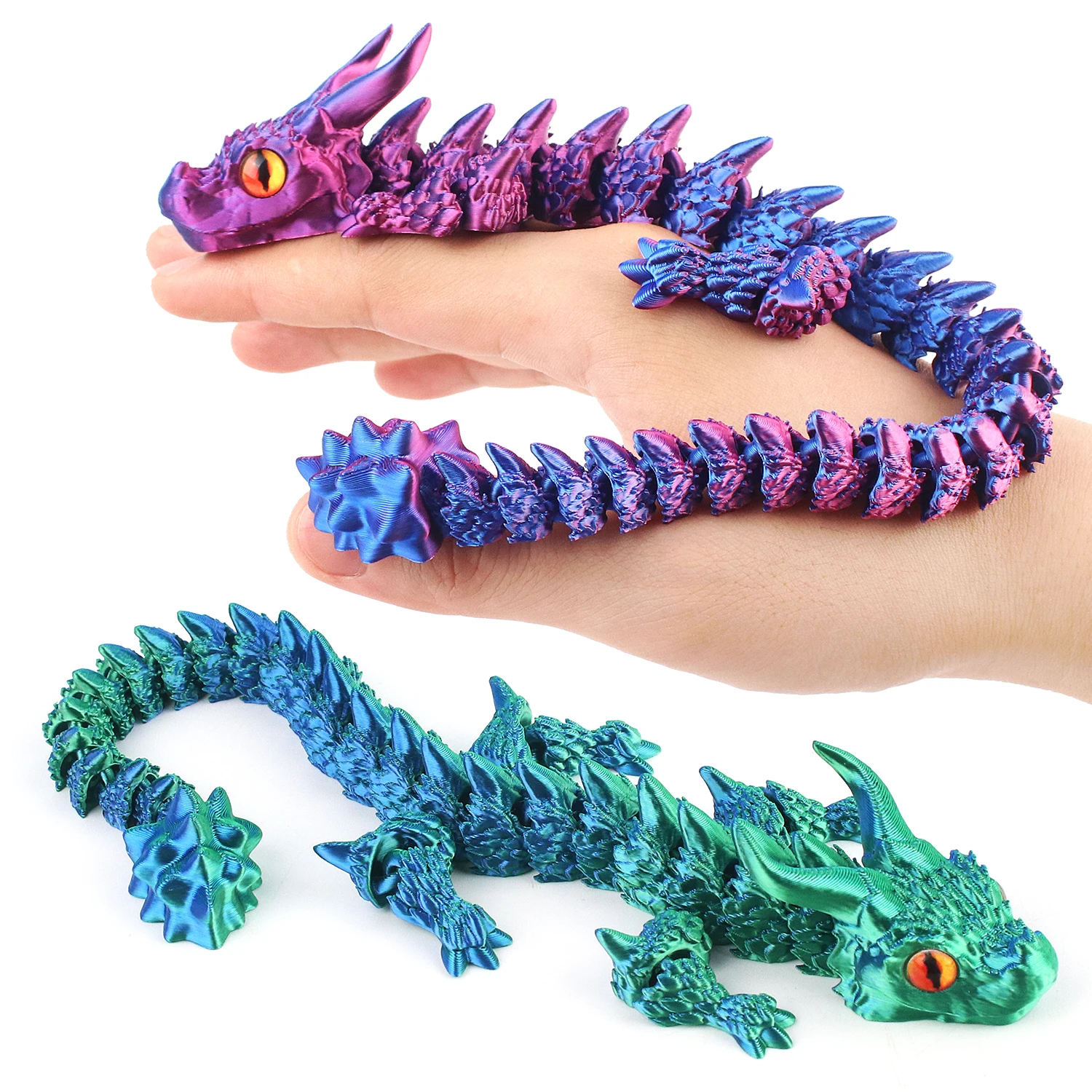 

3D printed eyeball dragon, adhesive eyeball dragon toy, joint movable, suitable for gifts, home decoration dolls, and statues