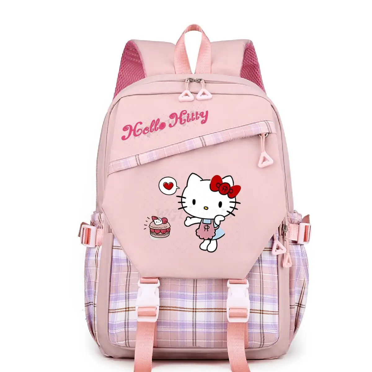 

Cartoon Hello Kitty Schoolbags for Leisure Simple School Backpack For Children Teeneger Cute Anime Backpack Women Travel Bag