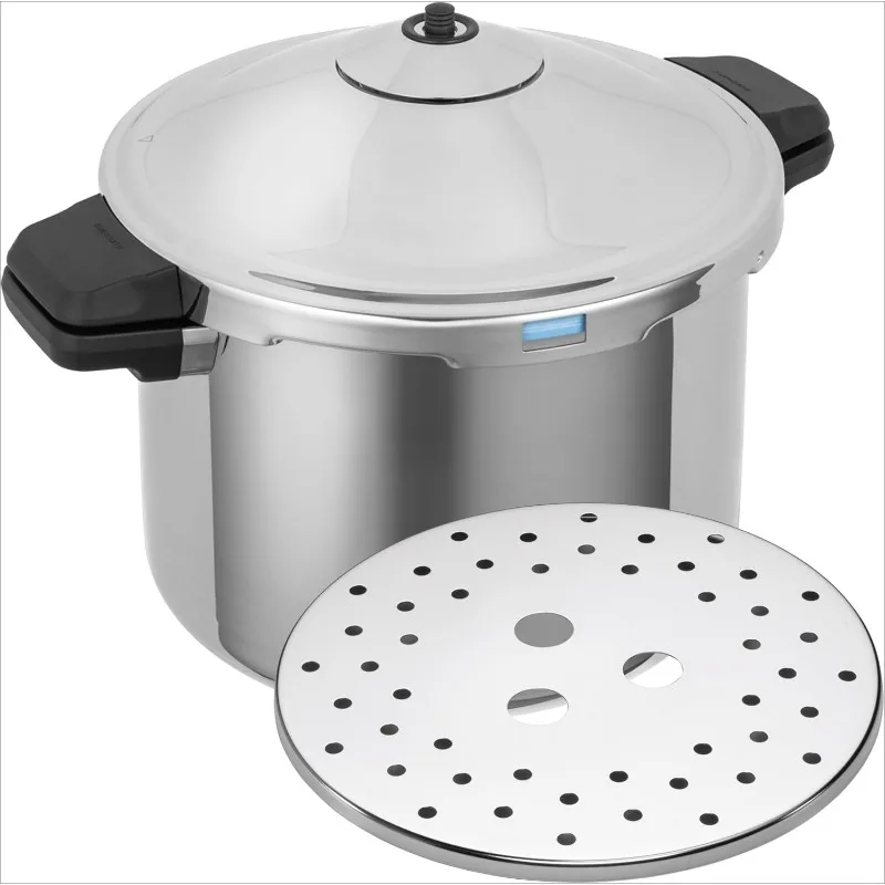

Hotel Stainless Steel Pressure Cooker with Side Grips, 12 Litre / 28 cm
