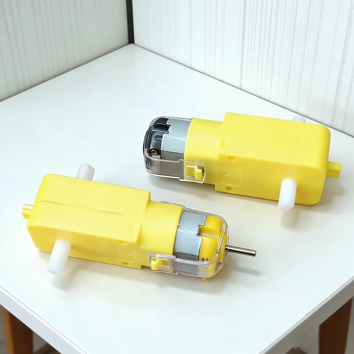 5pcs TT Reduction Motor 1:48 Single Shaft/1:120 Dual Shaft Gear Box,130Electric Motor for STEM Teaching Experiment DIY Robot Toy