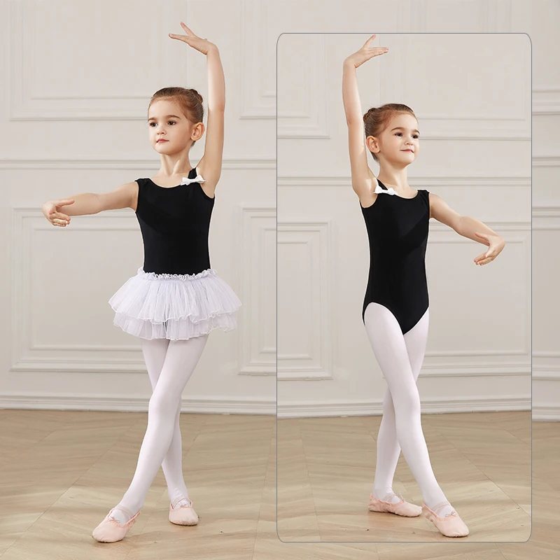 Girls Ballet Leotards Dance Clothes Bodysuit Ballet Tutu Dress For Kids Dance Tights Gymnastics Dancewear Balleriana Clothes