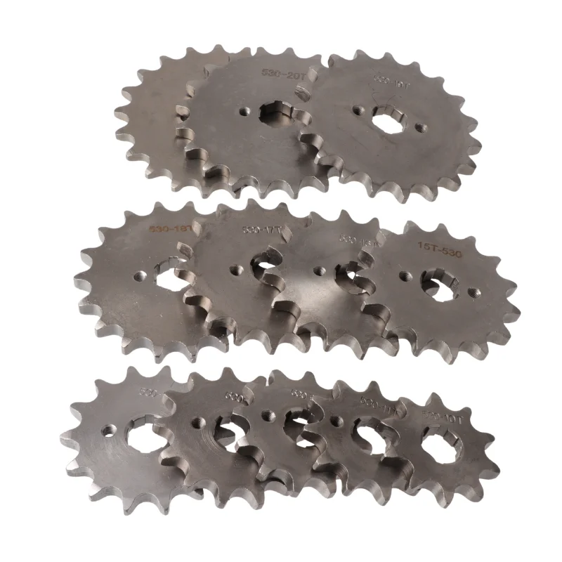 530# 20mm 10 11 12 13 14 15 16 17 18 19 20 21T Front Engine Sprocket For Ho Lifan ZongS YCF Motorbike Dirt Bike ATV Quad Buggy