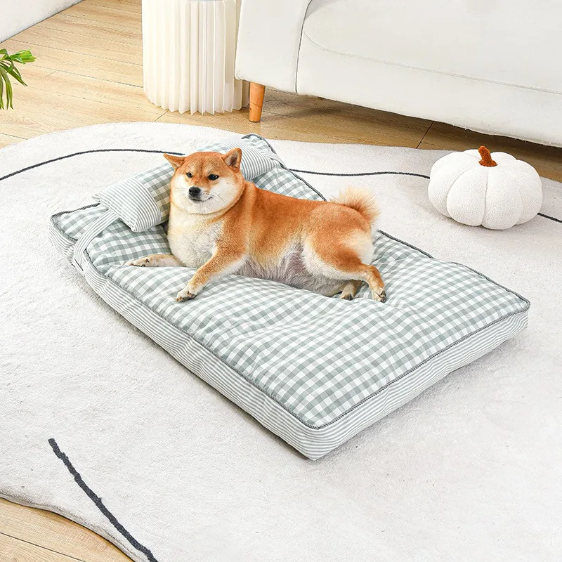 Pet Bed For Dog Cat Thickening Bed with Removable Washable Soft Pet Nest For Dogs Sofa Bench All Seasons Cat Puppy Kennel Mat
