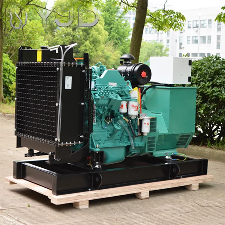 Open Type 20KW 25KVA 30KVA Single Phase Three Phases 4 Cylinders Water Cooled Diesel Generator by Cumins Engine