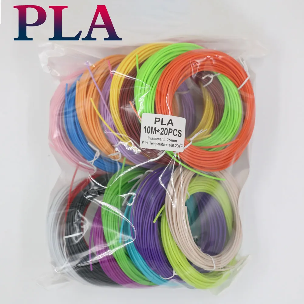 

1.75mm Colorful 3D Printing Materials For Children's 3D Pens 30 Colors 90M 50M 100M 150M 200M Safe and Tasteless PLA Filament