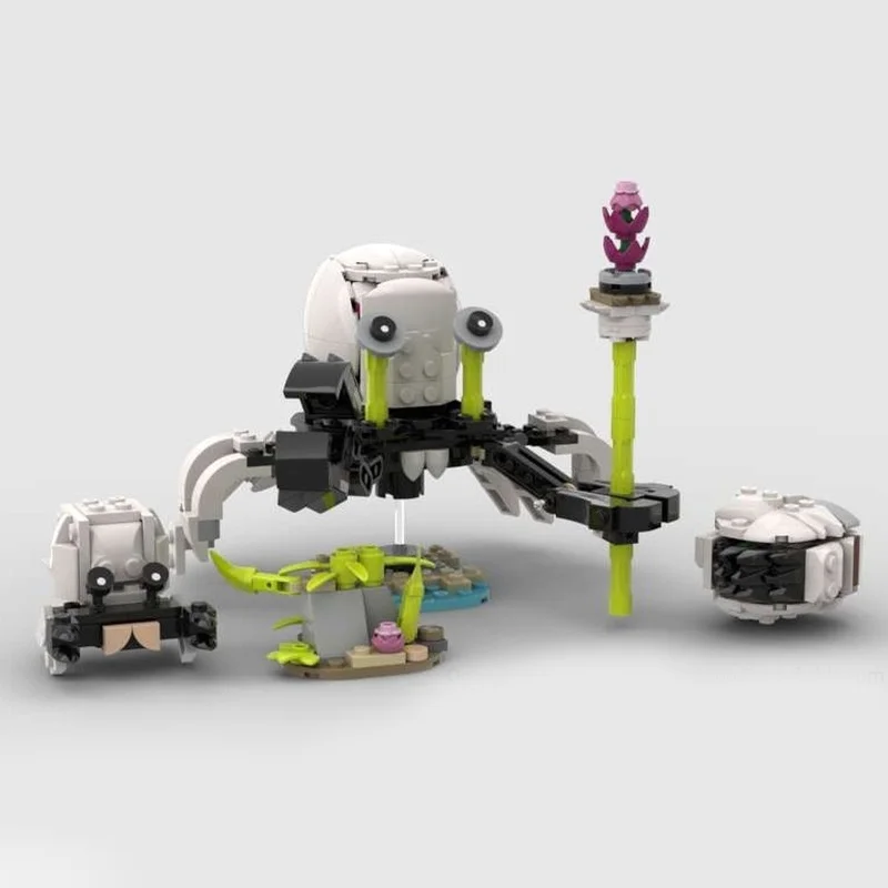 

334 шт. MOC ботанические древние карабины альтернативный гигантский океанский DIY модель строительные блоки игрушки на день рождения подарок для любителей природы