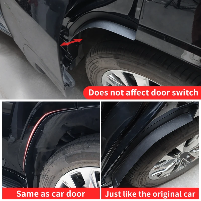 Doublure de garde-boue de roue arrière, accessoires de modification, adapté pour Toyota Land Cruiser 2021, LC300, FJ300, 2024, 300, 2022, 2023