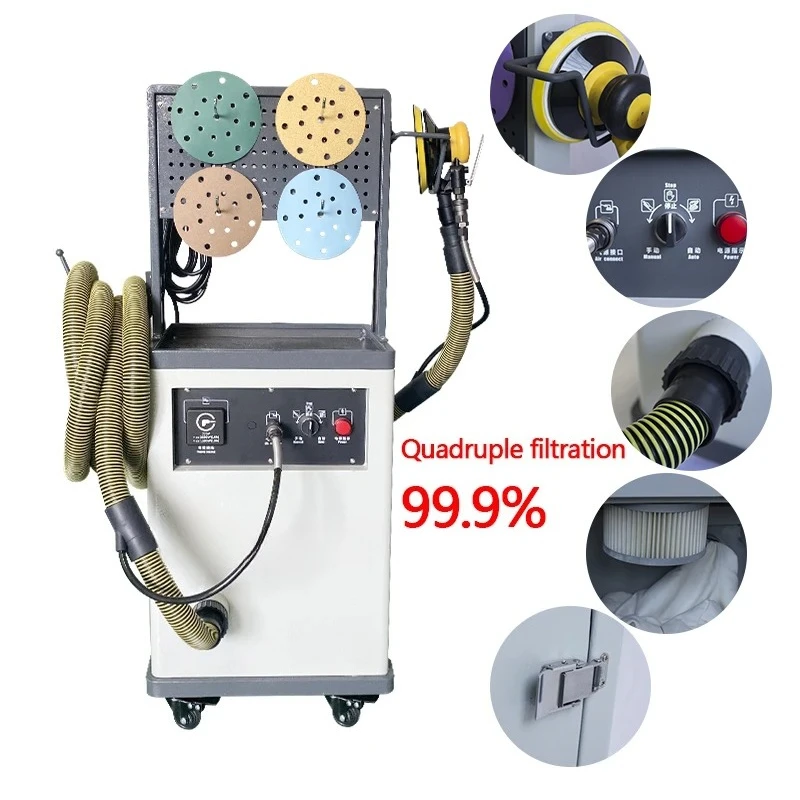 Automotive putty spraying surface atomic ash electric polishing machine LD-68WH dust-free dry type