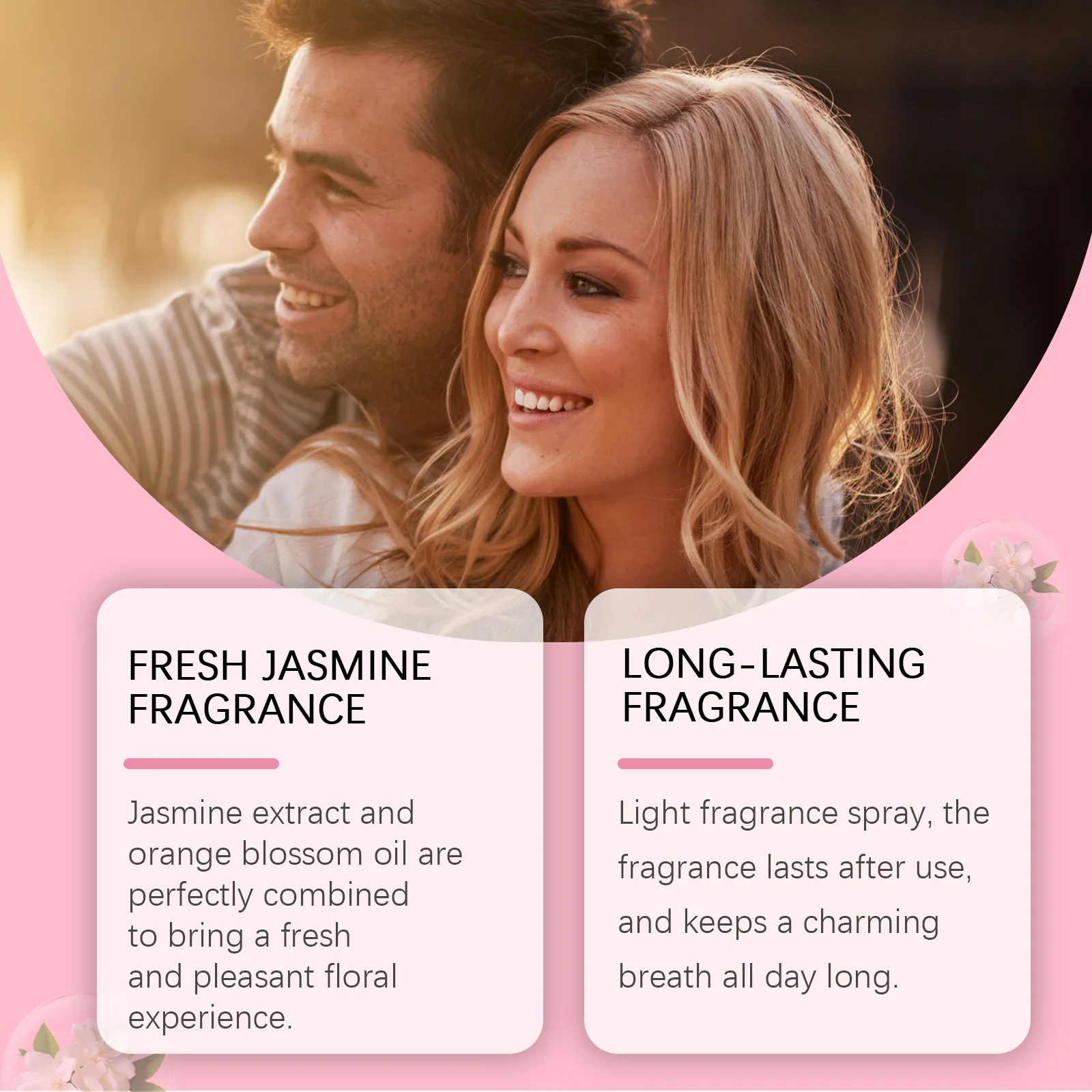 Brasilianisches Jasmin-Körperparfümspray für Frauen, langanhaltender, weicher Duft, natürlich, frisch, nicht fettig, elegante Düfte, 3,4 Fl.Oz