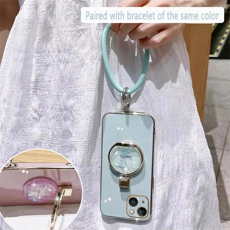 Creative Perfume Bottle Plating Phone Holder Case For iPhone 13 15 14 12 11 Pro Max 14 15 Plus X XR XS XSMax Cover