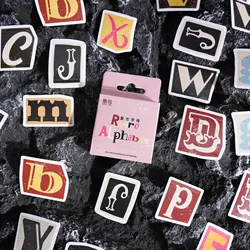 46 Pcs Alphabet Letter Stickers Self Adhesive Alphabet Number Stickers Decals For DIY Decoration Crafts Art Making Decor