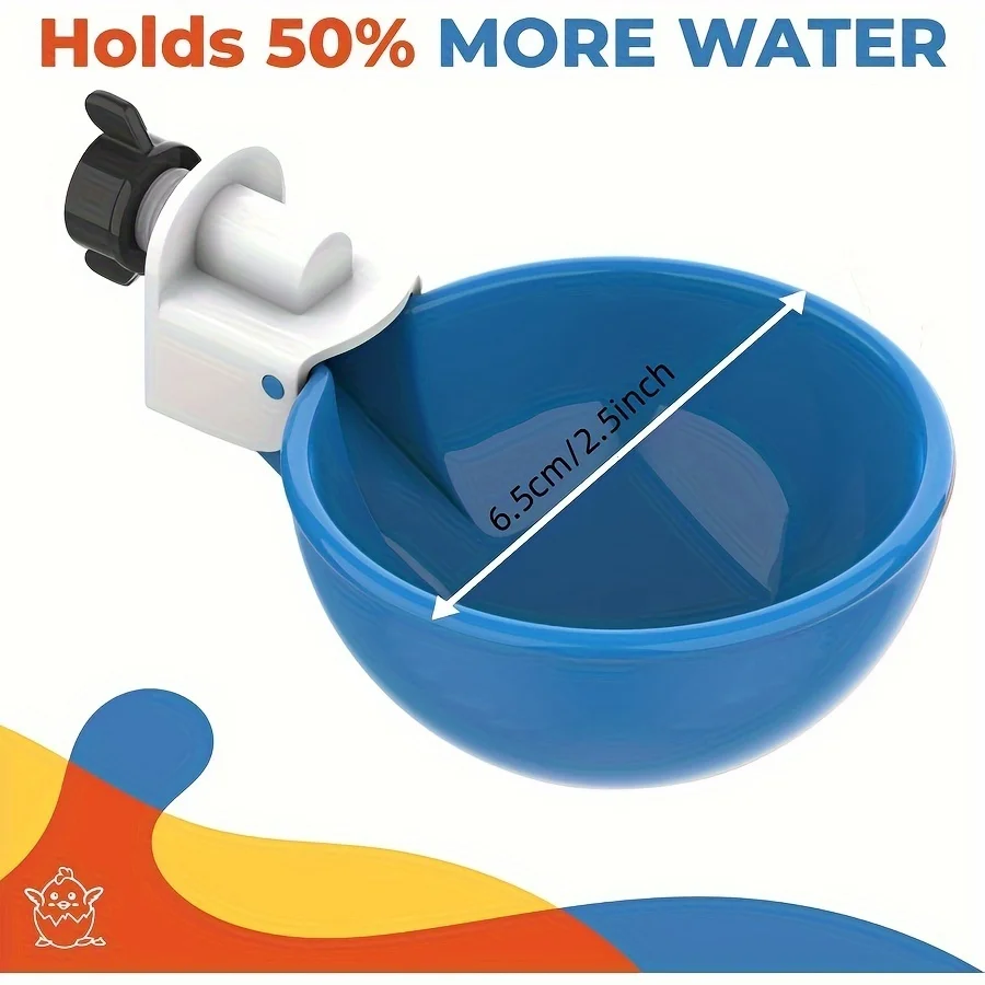 5/10 Stück Geflügel-Set Automatischer Hühner-Wasserspender Automatische Trinkschale Fütterungs- und Bewässerungsbecher für Geflügel – Detail 2