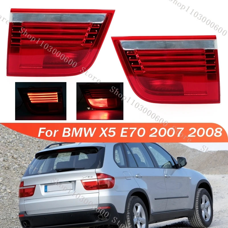 For BMW X5 E70 2007 2008 2009 2010 Inner Rear Bumper Tail Light Taillamp Brake Stop Warning Turn Signal Reflector Lamp