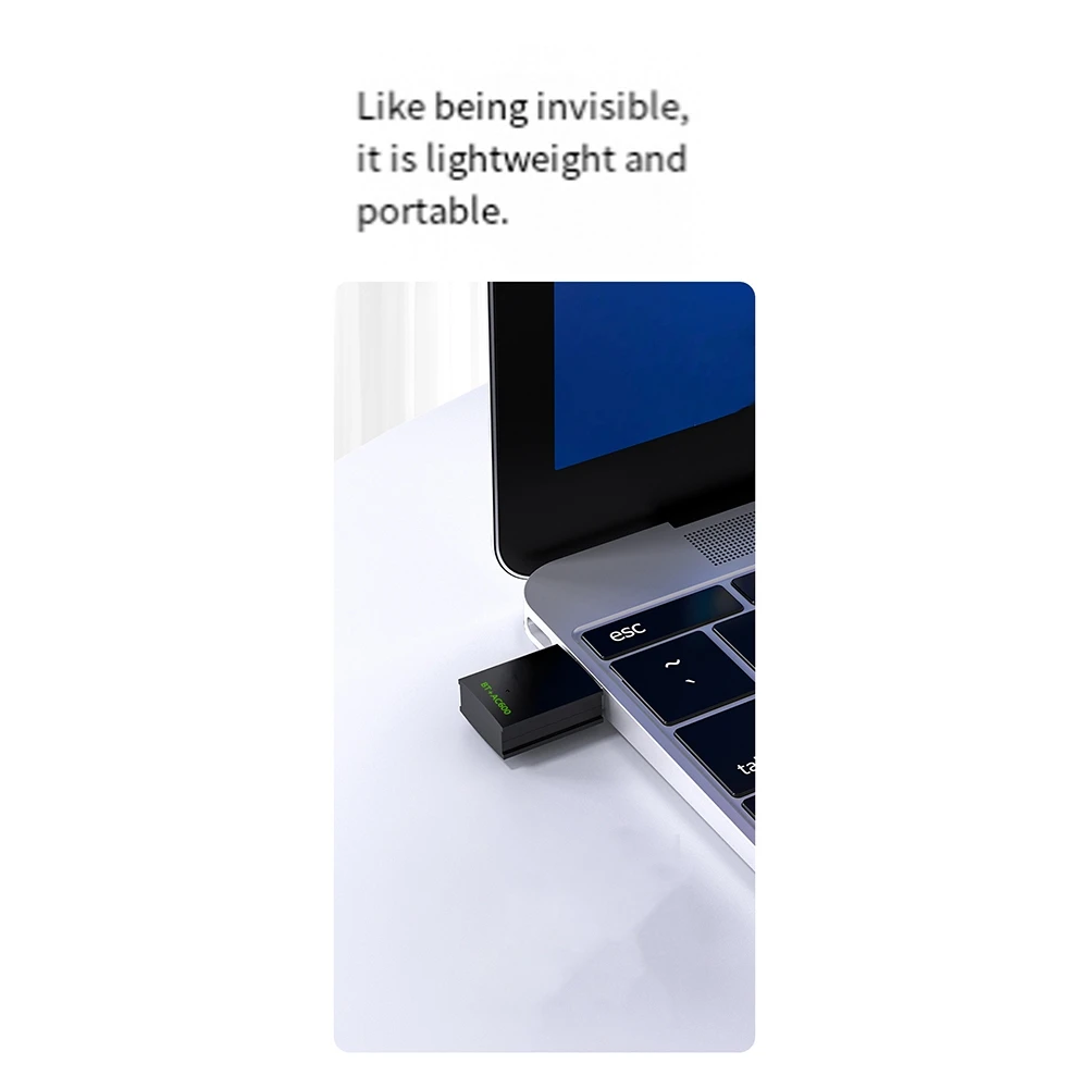 SCLS 2 in 1 USB WiFi Bluetooth Adapter 600Mbps Dual Band 2.4G/5GHz Wi-Fi 5 Dongle High-Speed Wireless Network Card for Laptop