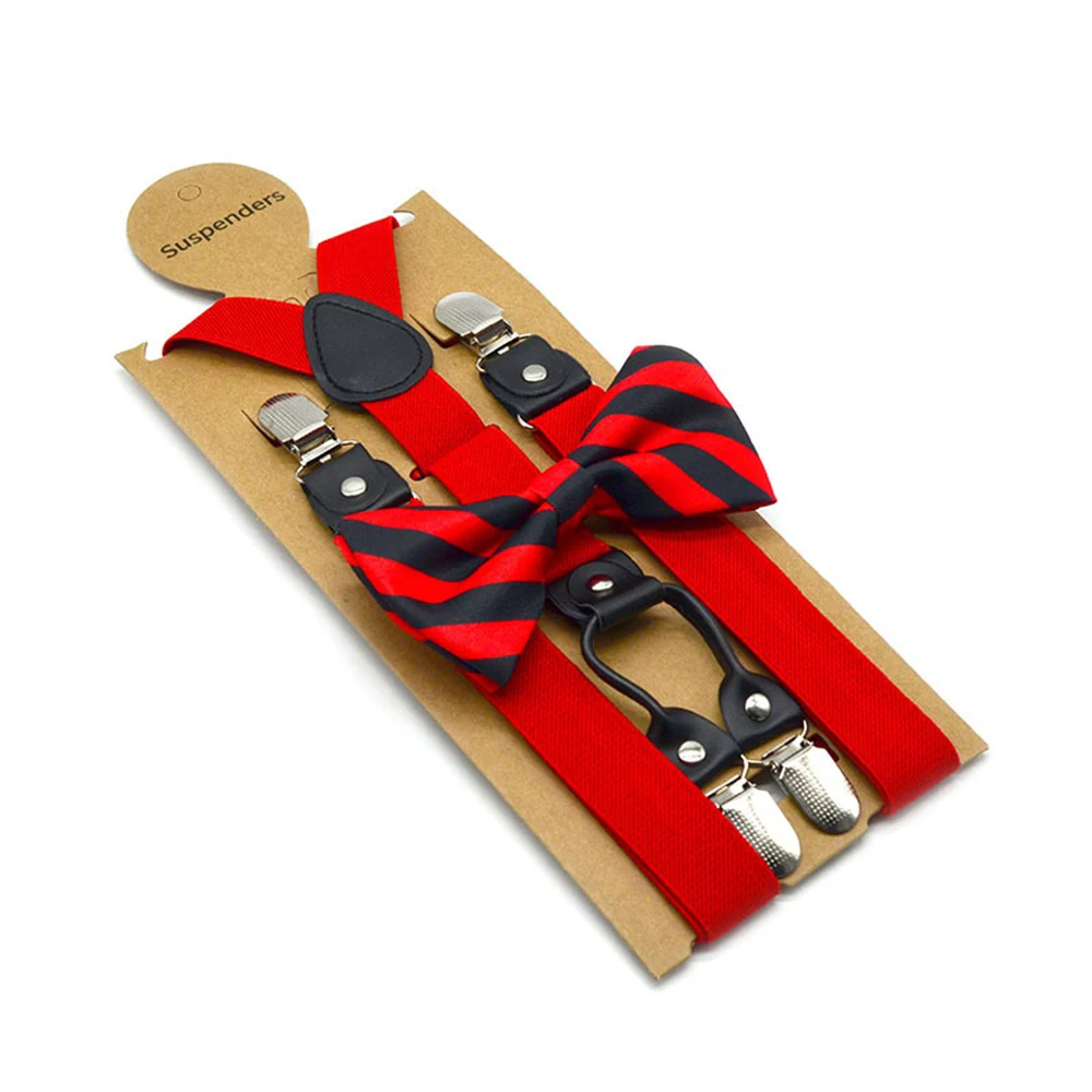 Shirt Clips Non-slip Clips Complete your Outfit with Matching Suspenders Braces & Bow Tie Sets for Men Women Unisex