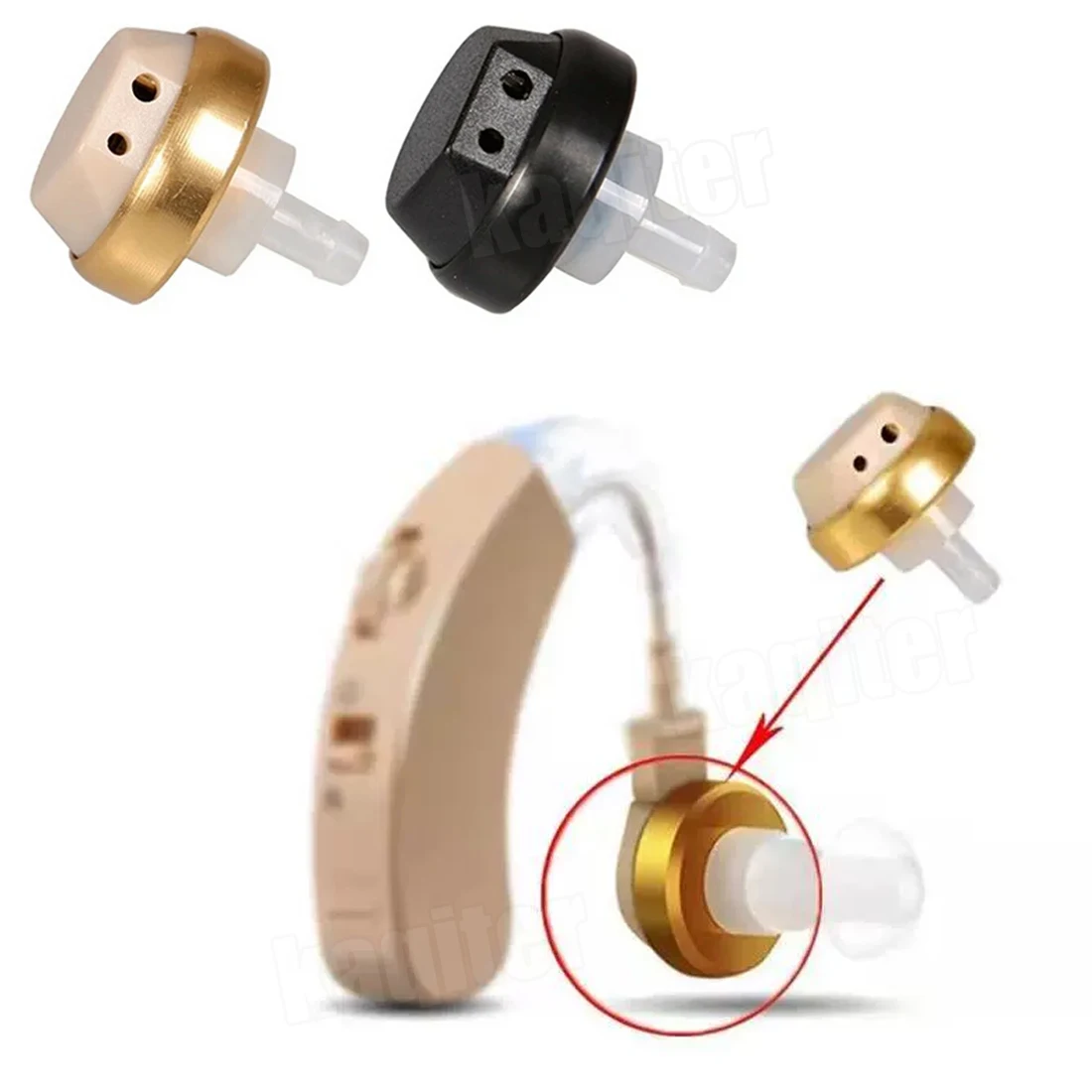 Hearing Aid Receiver 2 Pin Unilateral Cord Wire Speaker Deaf-aid Earphone Cable For BTE Cassette Audiphone Earplug Accessory