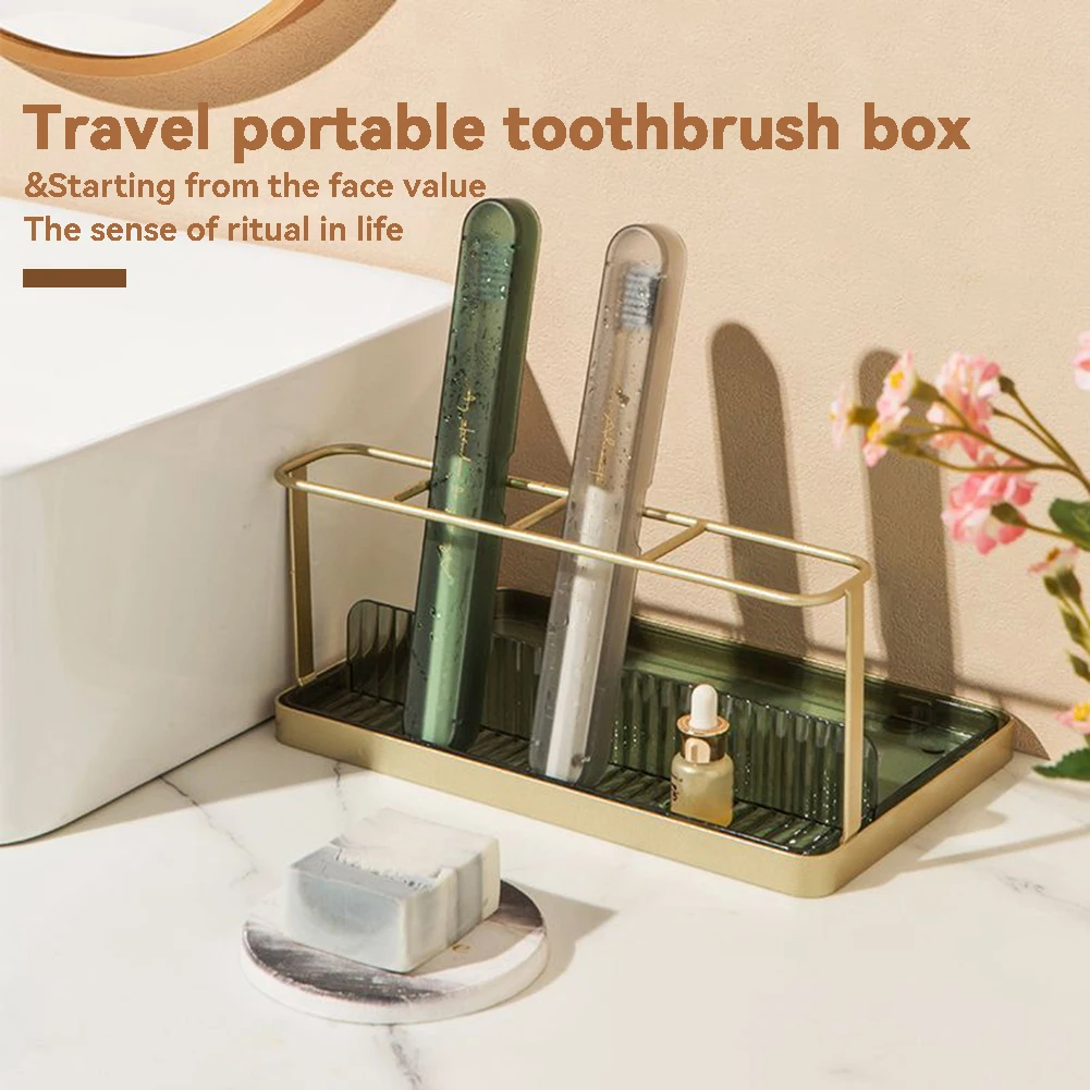 Baño 칫솔살균기 Bathroom Accessories Household Toothbrush Case Waterproof Home Toothbrush Holder Protective Cover For Camping Hiking