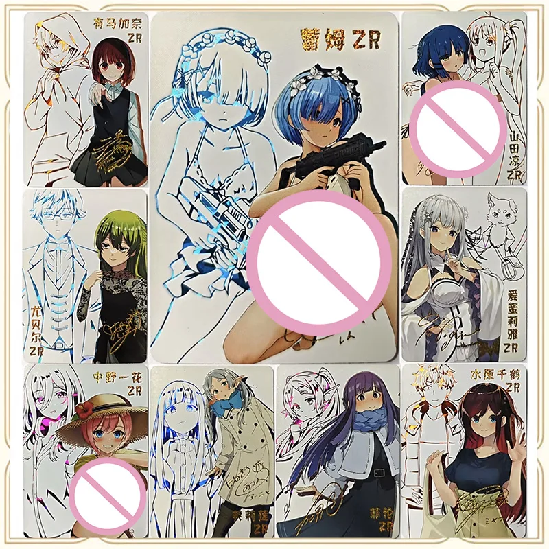 

Anime Goddess Story 5M9 ZR Rem Nakano Ichika Emiria Ichinose Chizuru Boy Game Toys Collectible Cards Christmas Birthday Present