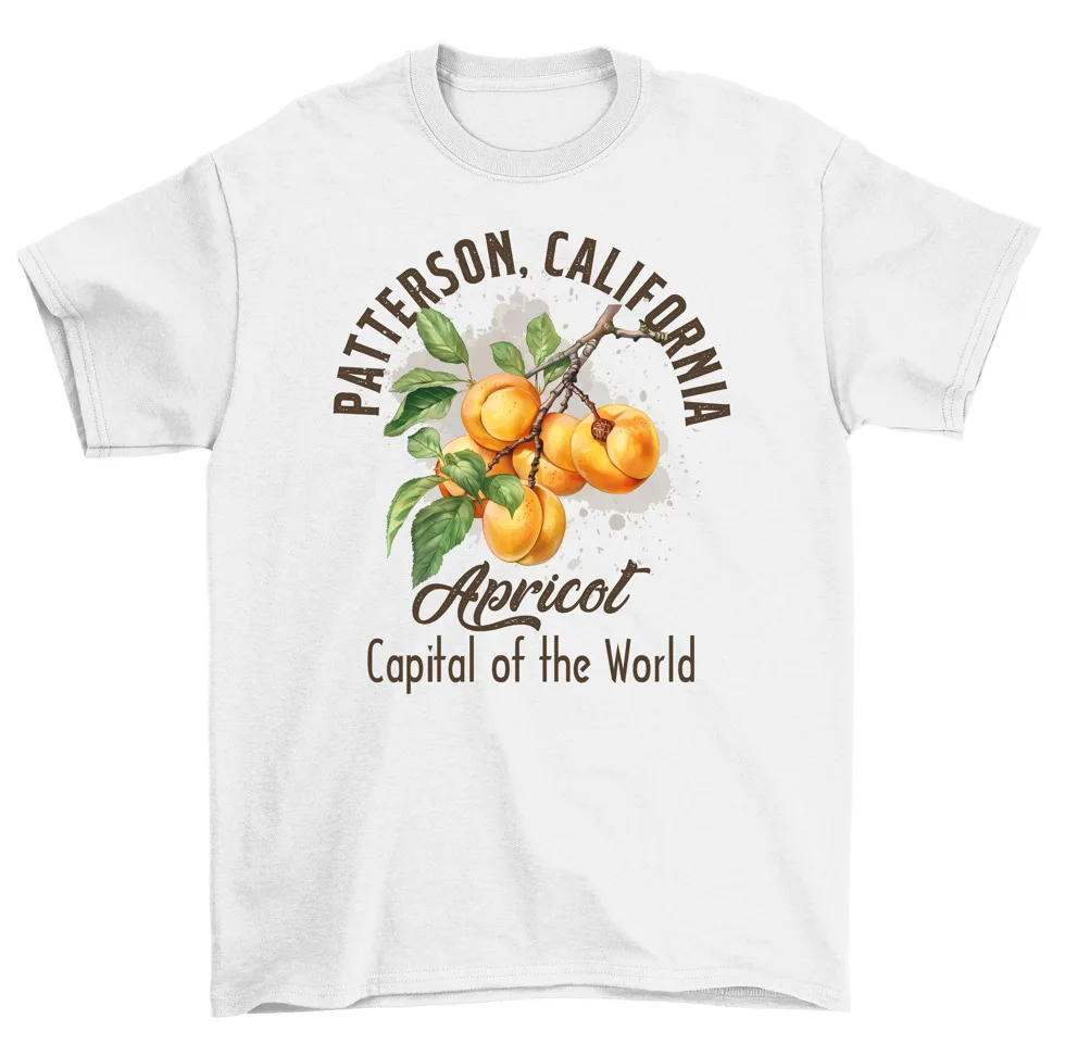 Patterson California Apricot Capital of the World T-Shirt Men Women High Quality 100%Cotton Short Sleeve