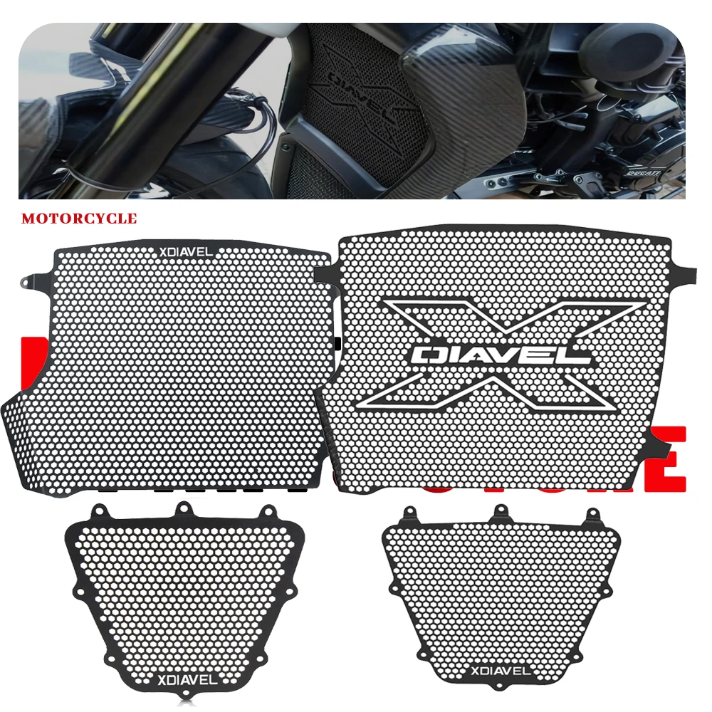 For Ducati XDiavel S / Nera / Dark / Black Star 2016-2024 Motorcycle Accessories Radiator Grille Guard Cover Oil Cooler Guard