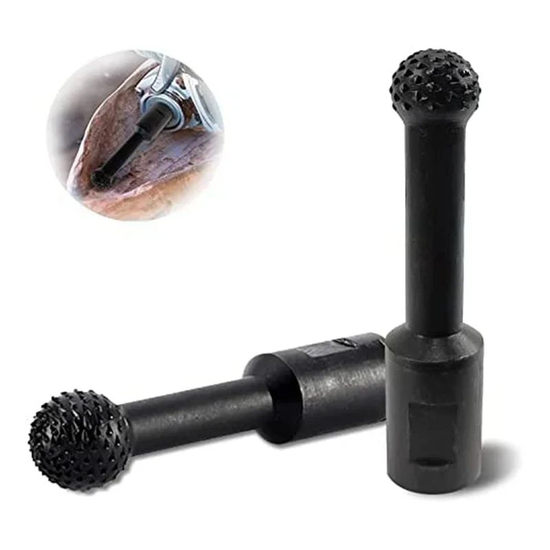 B62B-Ball Gouge Spherical Spindles Shaped Wood Power Gouge Carving Attachment 115/125 Angle Grinder