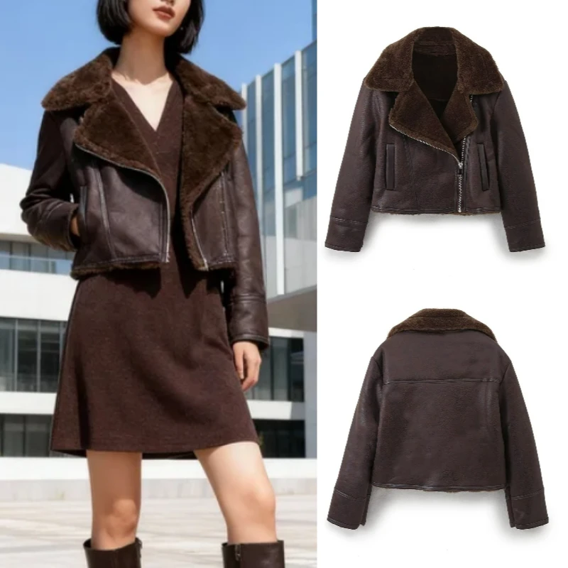 

Elegant Casual Women's Double-Sided Short Jacket High-Street Style for Autumn/Winter New Collection 2025