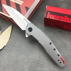 KS 1415 Folding Pocket knife 8Cr13Mov Blade 420 Steel Handle Men’s Gift Outdoor EDC Hunting Camping Hiking Survival Tool