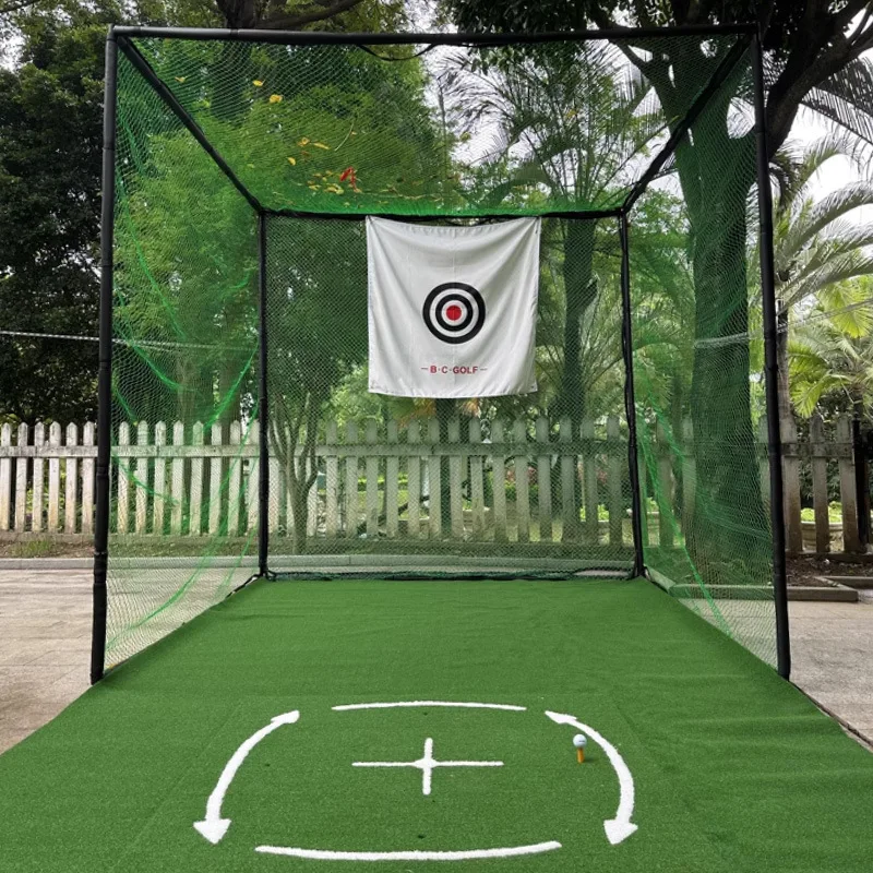 Rede de prática de golfe, rede de prática de cortador de bola de golfe, gaiola de treinamento de ataque padrão interno e externo