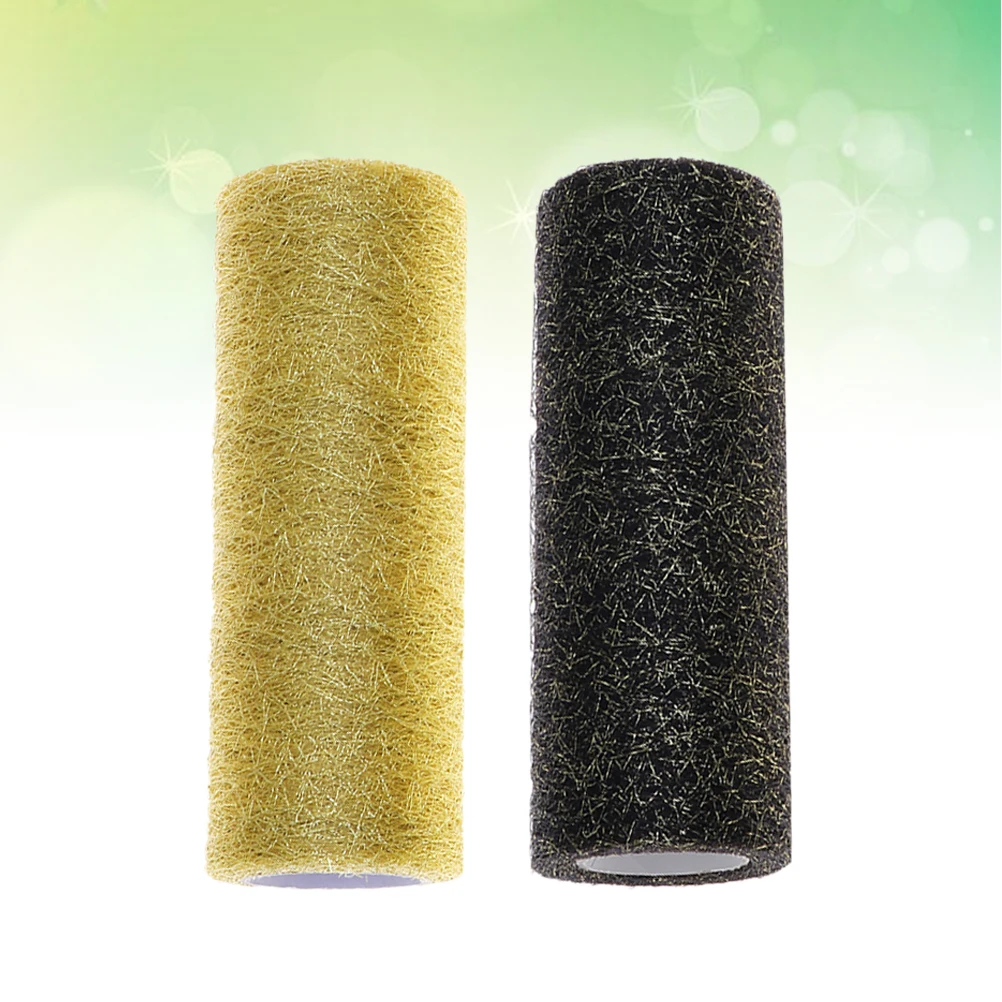 

2 Pcs Mesh Belt The Gift Sheer Organza Ribbon Decor Crafts Bow Making Sewing