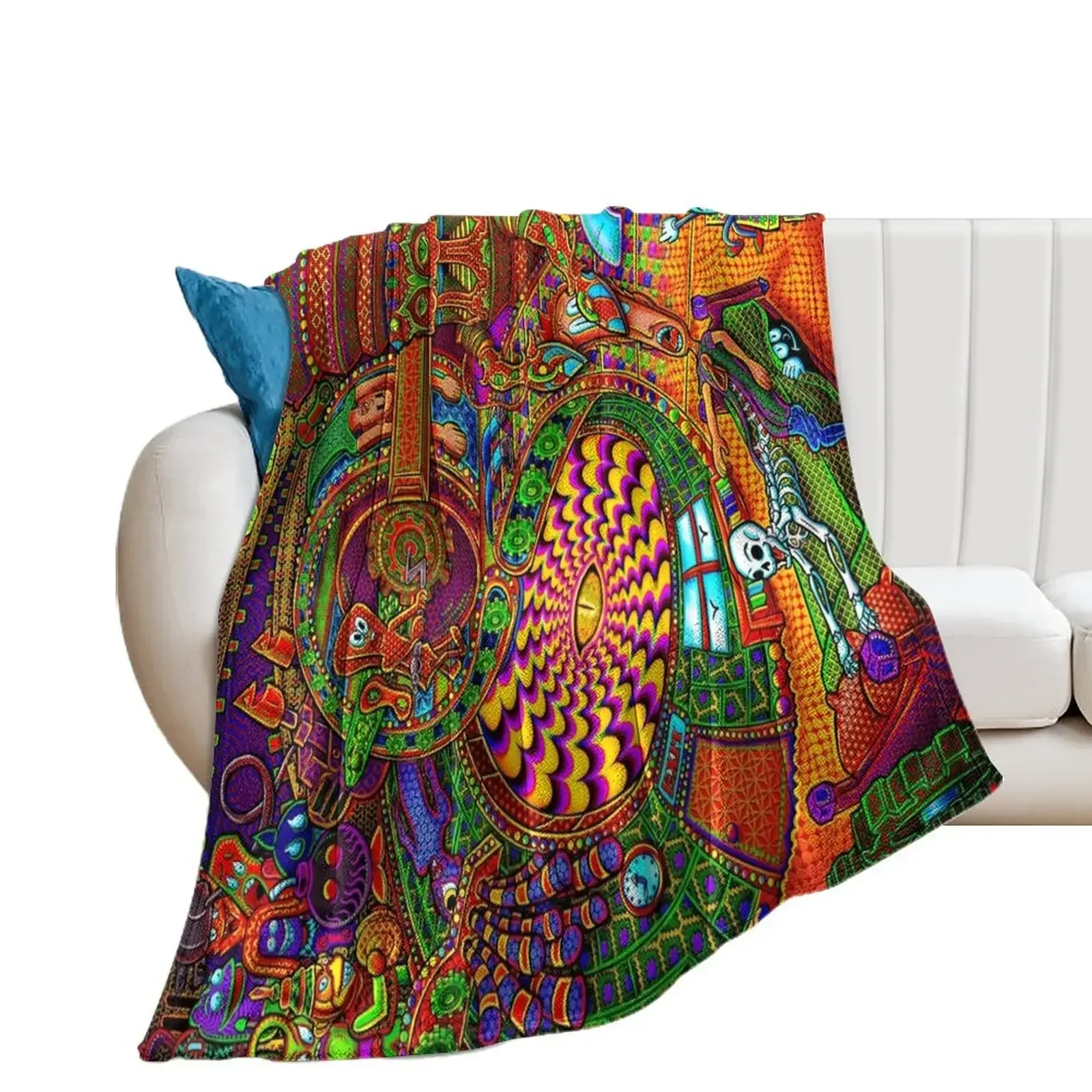 Carnival of the Abyss Throw Blanket Blankets For Sofas Luxury Designer Bed Blankets