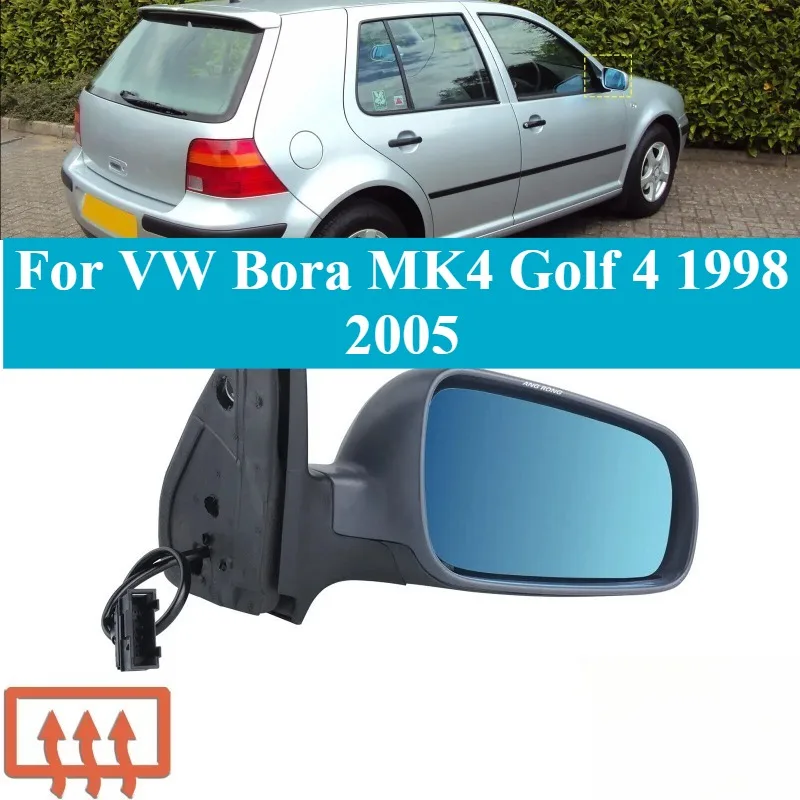

For VW Bora MK4 Golf 4 1998-2005 Side Mirror Assembly Rearview Mirror Housing Base Replacement Exterior Auto Parts Accessories