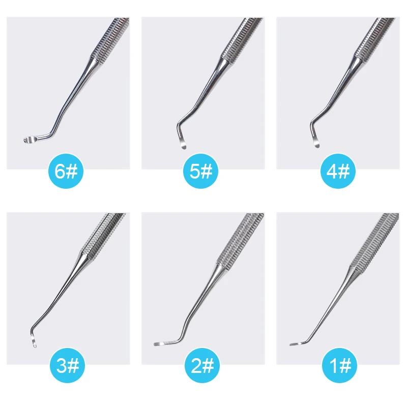 

Dental Curette Scaler Stainless steel Tooth Cleaning Excavator Bone Curette Implant Dental Tools