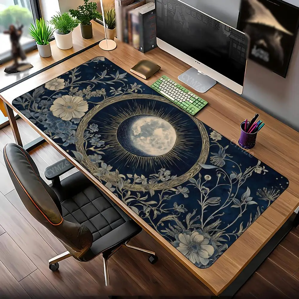 

Загадочная фаза луны в готическом стиле, игровой коврик для мыши, настольный коврик, игровые коврики, противоскользящие прочные офисные аксессуары, коврик для мыши