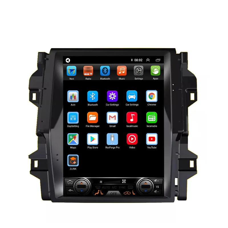 12.1Inch Android Car Navigation forToyota Fortuner 2016‑2018，Smart Car Navigation upgrade，Plug and Play, GPS Multimedia Player