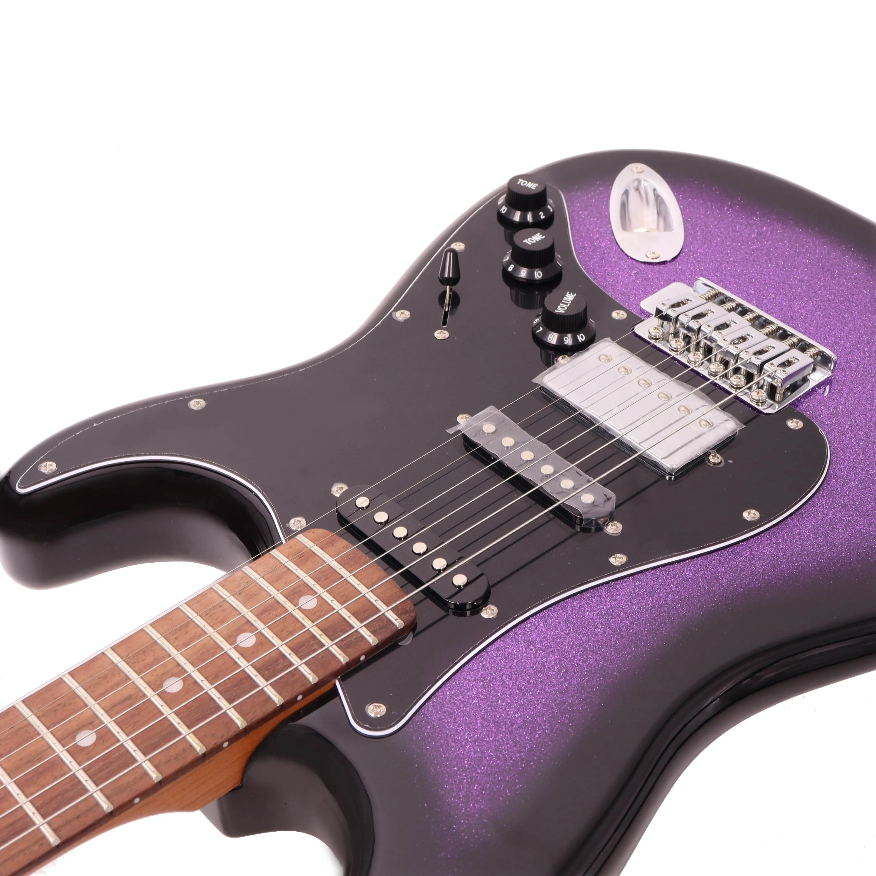 جيتار كهربائي موديل ST عالي الجودة لعام 2025 برقبة من خشب القيقب المحمص باللون الكريمي مع لوحة فريتس من خشب الورد SSH بسعر #6