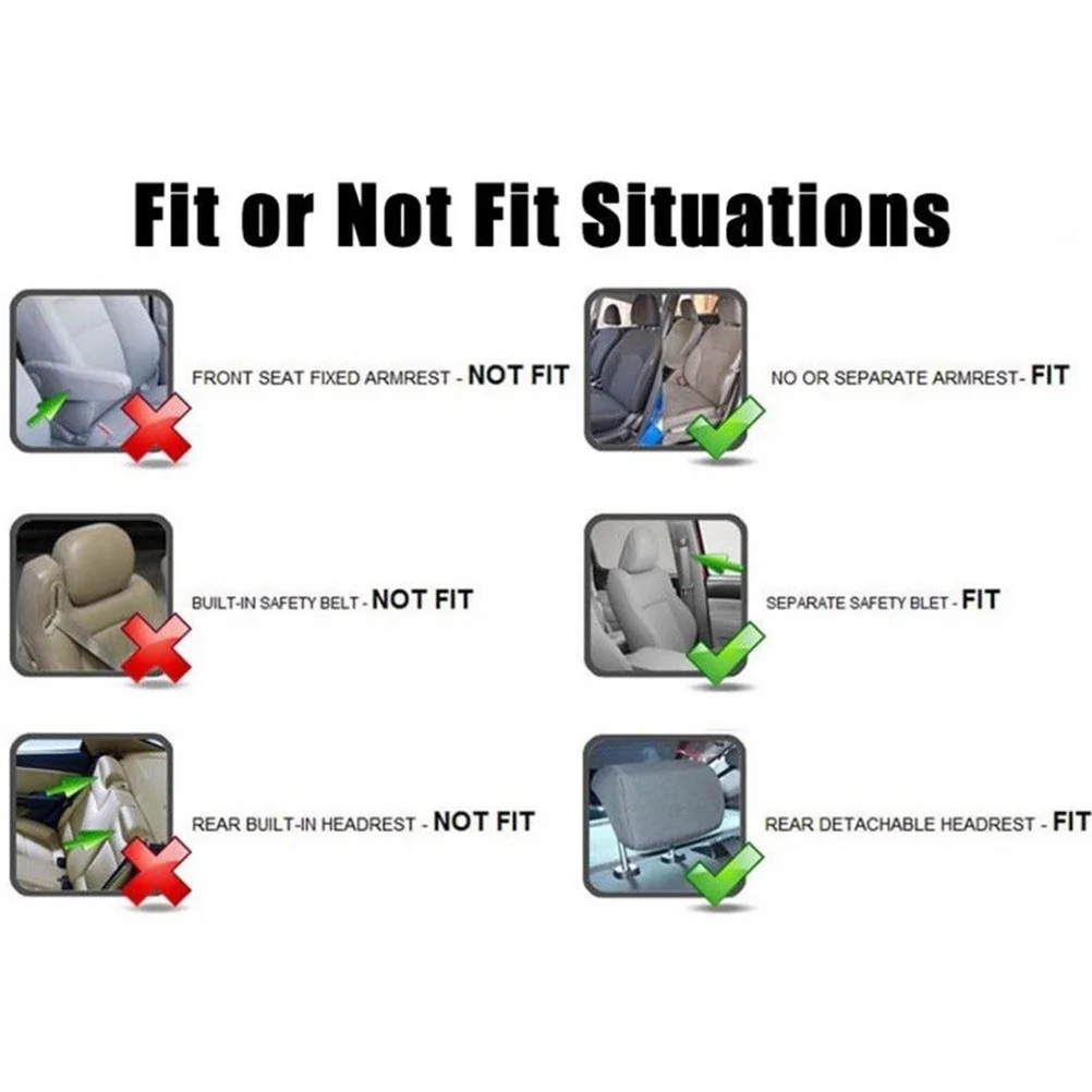 

9Pcs Car Seat Cover Universal 5 Seats Wear Resistant Durable Protector Mat Dustproof Auto Interior Accessory Black for Suv Truck