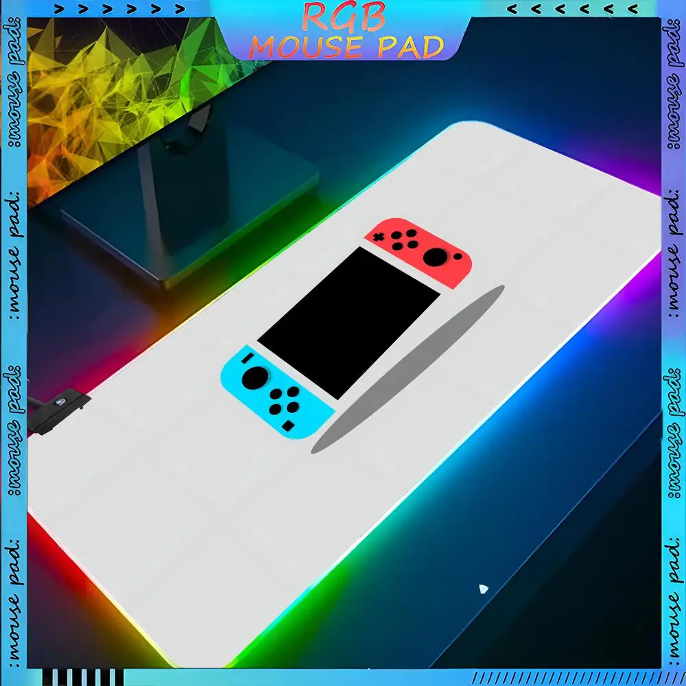 Switch Mouse Pad RGB Keyboard Cover Desk-mat Colorful Surface Waterproof Multi-size World Computer GamerMause pads Cute Cartoon